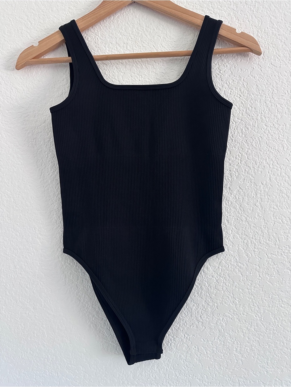 OQQ - Women’s Ribbed Bodysuit- Black - Size Small - NWOT